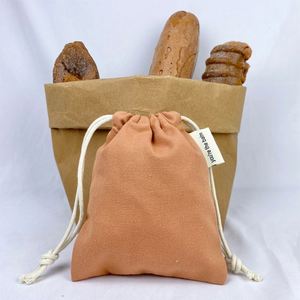 Customizable With Multiple Colors and Logo Recyclable 100% Organic Cotton Canvas <b>Drawstring</b> <b>Pouch</b> Bag - Product Image 1