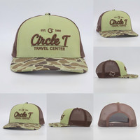 Gorra de malla de 5 paneles personalizable para hombre, con logo, deportiva, de caza, camuflaje, Richardson 256, tipo trucker con cuerda