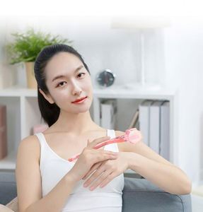Remove Cellulite Blood Circulation Handheld Plastic Facial Face <b>Massage</b> <b>Tool</b> Body Roller Massager - Product Image 5