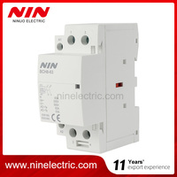 Contacteur modulaire domestique NIN BCH8-63 CE certifié CCC, 220V 63A, 2 pôles, aimant AC, 50/60Hz, norme IEC/EN 61095, rail DIN