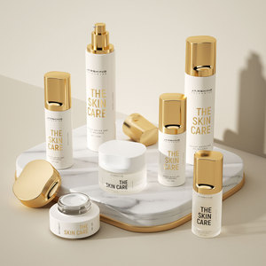 Thiết kế Mới Màu Hồng sang trọng tùy chỉnh chăm sóc da Bao bì thiết lập rỗng Lotion bơm chai thủy tinh và Jar mỹ phẩm chai kem - Product Image 5