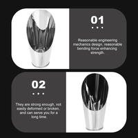 3pcs Outdoor Bamboo Plants Bonsai Cup Horticulture Tool Child-Friendly Stainless Steel Hand Soil Scoops Bucket for Garden Use