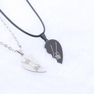Nouveaux colliers d'amitié personnalisés, collier avec pendentif en forme de <span class=keywords><strong>Yinyang</strong></span>, collier pour couples BFF - Product Image 2