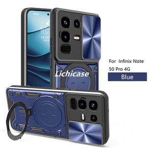 Funda Trasera Lichicase con Soporte Magnético Fuerte y Protección de Cámara Antigravedad para Infinix Note <span class=keywords><strong>50</strong></span> Pro <span class=keywords><strong>50</strong></span> Pro+ - Product Image 4