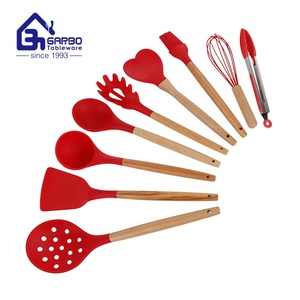 Eleva il tuo <span class=keywords><strong>gioco</strong></span> di <span class=keywords><strong>cucina</strong></span> con il nostro Set di utensili da <span class=keywords><strong>cucina</strong></span> in Silicone rosa personalizzato resistente al calore da 6 pezzi-perfetto per la casa e l'hotel - Product Image 6