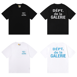 T-shirts décontractés pour hommes Gallery Fashion Designer, manches courtes, 100% coton, 260 grammes, vintage, été, uni, logo tricoté, lettres, nouveauté - Product Image 6