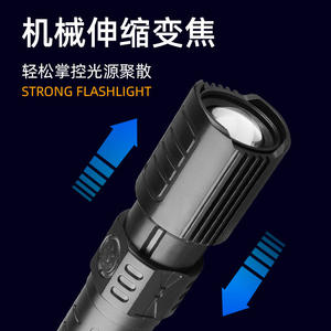 Lampe torche LED compacte rechargeable USB Antuke P50, mise au point réglable, haute puissance, portable, finition mate - Product Image 2