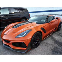 Kit carrosserie pour Chevrolet Corvette C7, Corvette C7 améliorée avec pare-chocs avant de style ZR1, lèvre avant
