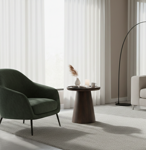 Table d'appoint scandinave en bois Caldera, table de chevet élégante, meuble de chevet unique, design élégant pour la décoration de la chambre à coucher - Product Image 4