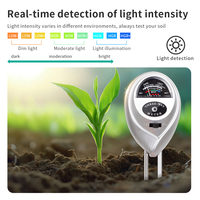 Vente en gros 3 en 1 détecteur de sol PH capteur d'humidité testeur de sol test de lumière et d'humidité pour jardin ferme intérieur et extérieur