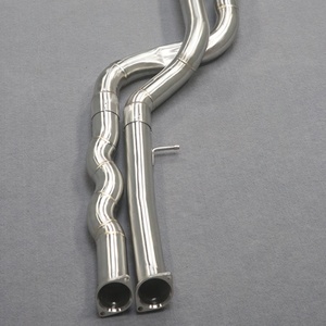 70mm 20G Stainless Steel M2 Competition Equal Length Exhaust Midpipe Exhaust Pipes for BMW M2C F87 S55 3.0T with Resonator - Product Image 2