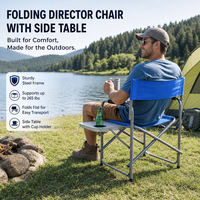 Chaise pliante en acier carbone robuste - Design moderne, pliable et portable pour le camping, la pêche, les pique-niques, l'utilisation en jardin