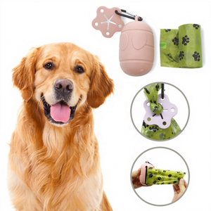 Distributeur de sacs à déjections canines portable et épaissi, design capsule, pour chien, extérieur, transfrontalier - Product Image 1