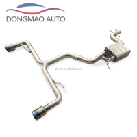Système d'échappement DM Volkswagen Scirocco 2.0T 2010-2017 en acier inoxydable, épaisseur 1,5 mm, finition lisse, silencieux, tuyau d'échappement
