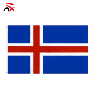 Bandera de <span class=keywords><strong>Islandia</strong></span> al por Mayor, 3x5 Pies, Poliéster, Bandera Nacional Islandesa para Exhibición en Exteriores - Product Image 1