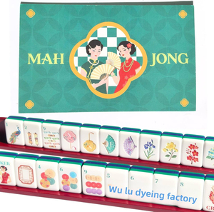 Jeu de Mahjong américain au design classique chinois, 160 tuiles en acrylique de 1,2 pouce de haute qualité, fabriqué en Chine - Product Image 5