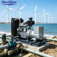 Groupe électrogène diesel SinoShine 100 kW 120 kW 160 kW 60 Hz avec ATS, protection contre le manque d'huile, silencieux, type ouvert, type conteneur, contrôleur Deep Sea