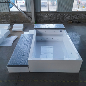 Piscine familiale sur mesure en fibre de verre, hors sol, pour jardin, piscine extérieure, piscine de plongeon extérieure - Product Image 5