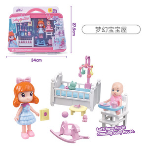 Kitchen Playset For Kids With <b>Doll</b> And <b>Accessories</b> 34Cm X 27.5Cm Mini Kitchen Toy Set For Pretend Play - Product Image 3