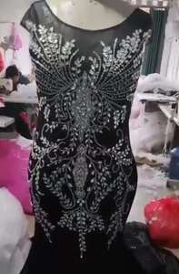 2023 Иллюзия полная Кружевная аппликация Хрустальное Бисероплетение рукава кепки часовник шлейф официальное Африканское арабское очаровательное свадебное платье русалки - Product Image 4