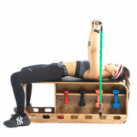 Boîte à haltères multifonctionnelle en bois et banc d'exercice Machine de musculation professionnelle pour l'entraînement physique