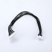 Harness Kabel Jumper Multi-Core Hitam Kustom dengan Konektor Plastik Putih Jantan ke Putih Betina untuk Papan Kontrol Elektronik