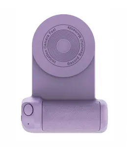 Braket Pegangan Kamera Magnetik Desktop Pengisi Daya Nirkabel 3 In 1 Tongkat Swafoto Cerdas Genggam Anti Goyang