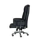 Chaise de bureau de direction classique pivotante moderne en cuir PVC à dossier haut pour invités et managers, vente en gros OEM - Product Image 3