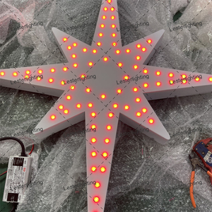 Northyle 3D Star LED Motif Light IP65 PVC Navidad Diwali Ramadan Festival Iluminación Uso comercial Hotel Centro comercial Atrio - Product Image 1