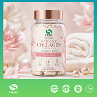 Capsules de collagène OEM ODM avec vitamine C, biotine, complément alimentaire pour la santé de la peau, des cheveux, des ongles et des articulations, 60 capsules