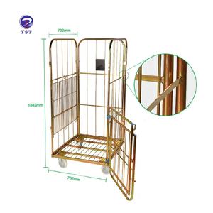 Zinc acier personnalisé laminage métal galvanisé entrepôt industriel logistique chariots de blanchisserie à usage intensif - Product Image 3