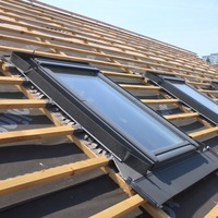 Fenêtres de toit modernes en aluminium Nuoxin, à rupture de pont thermique, double vitrage 2,0 mm, insonorisées, étanches, pour balcon et plafond
