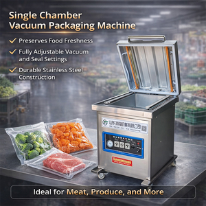 Machine d'emballage alimentaire sous <span class=keywords><strong>vide</strong></span> à chambre en acier inoxydable professionnelle 400/500/600 certifiée CE pour restaurants et cuisson sous <span class=keywords><strong>vide</strong></span> - Product Image 2