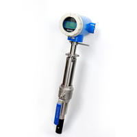 Débitmètre numérique électromagnétique à insertion haute température pour la mesure de l'eau, affichage LCD, support OEM, acier au carbone