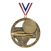 Médaille de récompense sportive en métal personnalisé OEM Médailles et plaques de trophées souvenirs de basket-ball à bas prix