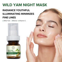 Masque de nuit coréen bio à la vitamine C et au yam sauvage pour le visage, marque distributeur, restaure l'apparence jeune et minimise les imperfections