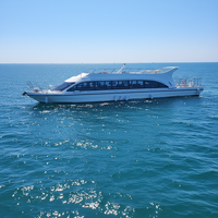 Grandsea HD-2200B 21,98 m/70 pieds Bateau ferry de luxe en fibre de verre pour 100 passagers, état neuf, pour mer, rivière côtière