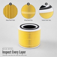 Filtre HEPA de remplacement pour purificateur d'air Levoit Core 300 300S, charbon actif 0.3, pour éliminer les odeurs de fumée domestiques