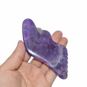 Plaque de mise au rebut en forme de S Planches de Guasha en forme d'améthyste Outils Gua Sha Outil de massage du visage - Product Image 6
