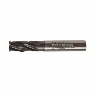 Fresa HSS-E-PM TA1417 con recubrimiento de TiAlN, helicoidal de 30 grados, 4 filos para desbaste - Product Image 2