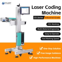 Machine de marquage Laser à fibre 50w Date d'expiration Code Métal Plastique Carton Machine de marquage Imprimante à jet d'encre