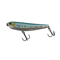 LUTAC Leurre flottant à la traîne à l'eau 80mm/9g Long Casting Crayon Leurres ABS Plastic Laser Coating Skin Treble Hook Hard Baits