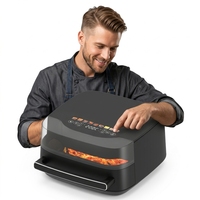 Four à pizza électrique et friteuse à air chaud haute performance pour la maison, grande capacité XL 6,1-8,0 L en plastique, vente chaude transfrontalière