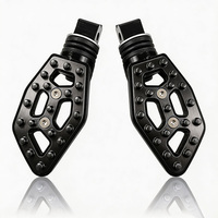 Juego de Reposapiés Antideslizantes para Motocicleta, Fabricados en Aluminio CNC