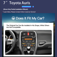 Radio Android 4G WIIF Carplay pour Toyota Auris 2006-2012, autoradio FM, lecteur multimédia vidéo, navigation GPS, autoradio stéréo