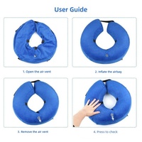 Collier de protection gonflable pour animaux de compagnie, pour chats et chiens, collier E souple et réglable pour la récupération post-chirurgicale et le jeu