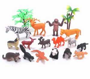 4-9cm Weich plastiks pielzeug Kinder Waldtiere Spielzeug Mini Wildtiere in loser Schüttung