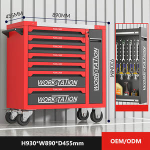 กล่องเครื่องมือโรงรถโลหะตู้ลูกกลิ้งลิ้นชักเหล็กรถเข็นอุตสาหกรรม - Product Image 3