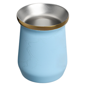 <span class=keywords><strong>Tasse</strong></span> à thé traditionnelle originale de 8oz en acier inoxydable 18/8 à <span class=keywords><strong>double</strong></span> <span class=keywords><strong>paroi</strong></span> avec cuillère <span class=keywords><strong>Tasse</strong></span> Yerba Mate moderne pour le camping - Product Image 3