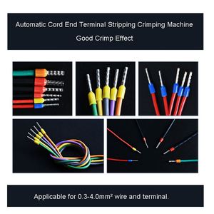 Pre-Insulated Wire Terminal Stripping Twisting Crimping Machine Tubular Terminal Ferrule Strip Twist Crimp <b>Equipment</b> - Product Image 6